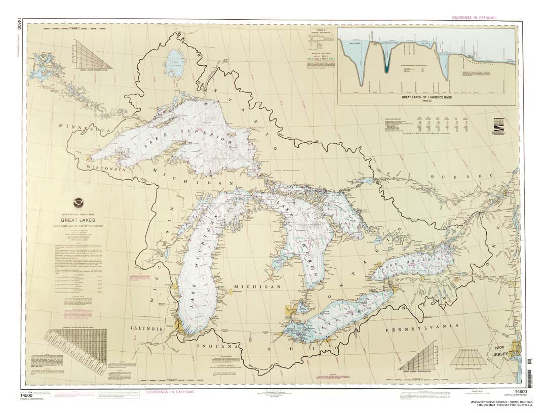 Great Lakes Water Depth Charts